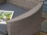 Set of Four Rattan Armchairs, with Cushions - Grey T3398P323963