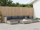 7 pcs Rattan Lounge Set with Cushions GENDT Natural Rattan 3429867