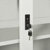 Sliding Door Cabinet Light Grey 90x40x90 cm Steel 335955