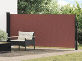 Retractable Side Awning Brown 300 x 170 cm Polyester 42035425