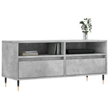 TV Cabinet Concrete Grey 100x34.5x44.5 cm Engineered Wood 831232