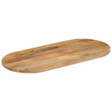 Table Top 140x60x3.8 cm Oval Solid Wood Mango 370141
