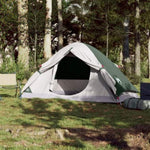 ZNTS Camping Tent Dome 4-Person Green Waterproof 94646