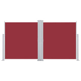 Retractable Side Awning Red 160x600 cm 48465