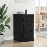 Side Cabinet Black Oak 40 x 50 x 75 cm Engineered Wood 881449