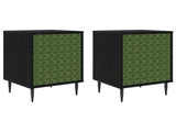 Bedside Cabinet GELEEN 2 pcs Black Oak 36 x 33 x 51 cm 8007234
