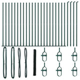 Welded Wire Fence with Concrete Base 50 x 1.5 m 3353566