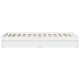 Bed Frame with Drawers without Mattress White 75x190 cm Small Single 3280713