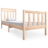 Bed Frame without Mattress Small Single Solid Wood 3100679