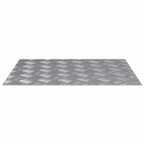 Stair Tread Rectangular 4 pcs Silver 60 x 50 cm Aluminium 4104350