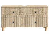Bathroom Sink Cabinet ALKMAAR Sonoma Oak 82 x 41x 59 cm 896137
