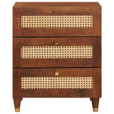 Bedside Tables with Drawer 50 x 33 x 62 cm Solid Mango Wood 4018889