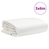 Tarpaulin White 3x6 m 650 g/m 156183