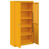 Storage Cabinet Mustard Yellow 90 x 40 x 180 cm Steel 3406169