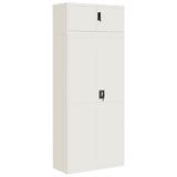 ZNTS File Cabinet White 90x40x220 cm Steel 3188314