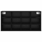 Shoe Cabinet Black Oak 103 x 30 x 51 cm Engineered Wood 875211