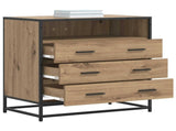 Drawer Cabinet 3-Drawer Artisan oak 70 x 41 x 70 cm 8010307