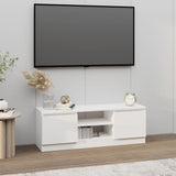 TV Cabinet with Door White 102x30x36 cm 823350