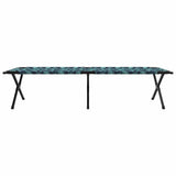 Folding Camping Bed Folding Manual Leaf pattern Oxford fabric 42003197