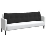 Back Pillow Black 200 x 24 x 50 cm Velvet 42014609