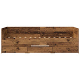 Bed Frame with Storage Old Wood 80 x 200 cm Engineered Wood 3429632
