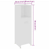 3 Piece Bathroom Furniture Set White Engineered Wood 3056907