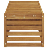 Outdoor Stool Bench Solid Acacia Wood Natural 115 x 43 x 37 cm 900687