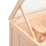 ZNTS Hamster Cage 60x30x35 cm Solid Wood Fir 172377