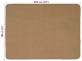 Area Rugs Light Brown 160 x 160 cm Jute 42010784