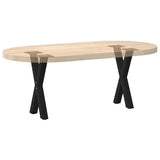 Coffee Table Legs X-Shaped 2 pcs Black 38x cm Steel 4012892