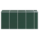 Garden Shed Green 191x385x198 cm Galvanised Steel 3188234