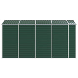 Garden Shed Green 191x385x198 cm Galvanised Steel 3188234