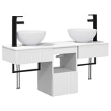 Bathroom Furniture Set 3 pcs White Engineered Wood 3405577