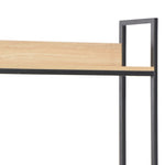 ZNTS Computer Desk Black and Oak 120x60x138 cm 20256