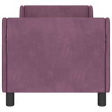 Toddler Bed Frame with Headboard Purple 70 x 140 cm Velvet 42010851