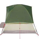 ZNTS Camping Tent Dome 4-Person Green Waterproof 94699