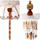 Balinese Parasol Cream 210-220 cm Cotton, solid wood 3356891