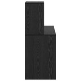 Desk with Shelf Black Oak 102 x 50 x 124 cm Engineered Wood 869355