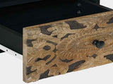 Bed cabinet with Drawer Brown 40 x 33 x 46 cm Solid Mango Wood 4018338