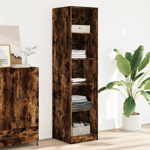 Wardrobe Smoked Oak 50x50x200 cm Engineered Wood 3307715