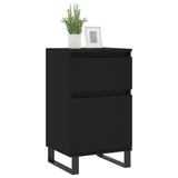 Sideboards 2 pcs Black 40x35x70 cm Engineered Wood 831167