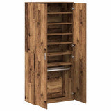 Highboard with Shelf Old Wood 80 x 39 x 178 cm Engineered wood 3365570