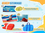 Kids Bounce Castle Inflatable Trampoline Slide Pool Basket for Kids Age 3-10, 3 x 2.75 x 2.1m T3398P348064