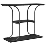 Console Table Black Oak 101 x 35 x 80.5 cm Engineered Wood 868469