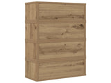 CD Storage Rack 4 pcs Artisan Oak 40 x 17 x 17 cm 8012729