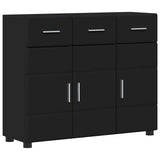 Sideboard FLORIN Black 88.5 x 30.5 x 73 cm Engineered Wood 880312