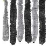 Fly Curtain Grey and Black 100x230 cm Chenille 377331