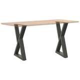 Dining Table Legs 2 pcs Anthracite 50x cm Steel 4012718