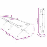 Folding Camping Bed Folding Manual Blue Oxford fabric 42003174