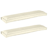 Pallet Cushion Set 2 pcs Cream 150 x 40 x 8 cm Oxford Fbric 42001710